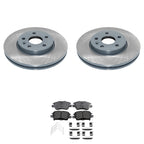 DuraGo Front Rotor & Akebono ProACT Ceramic Brake Pad Kit for Bolt Cruze Volt (2011–2019)