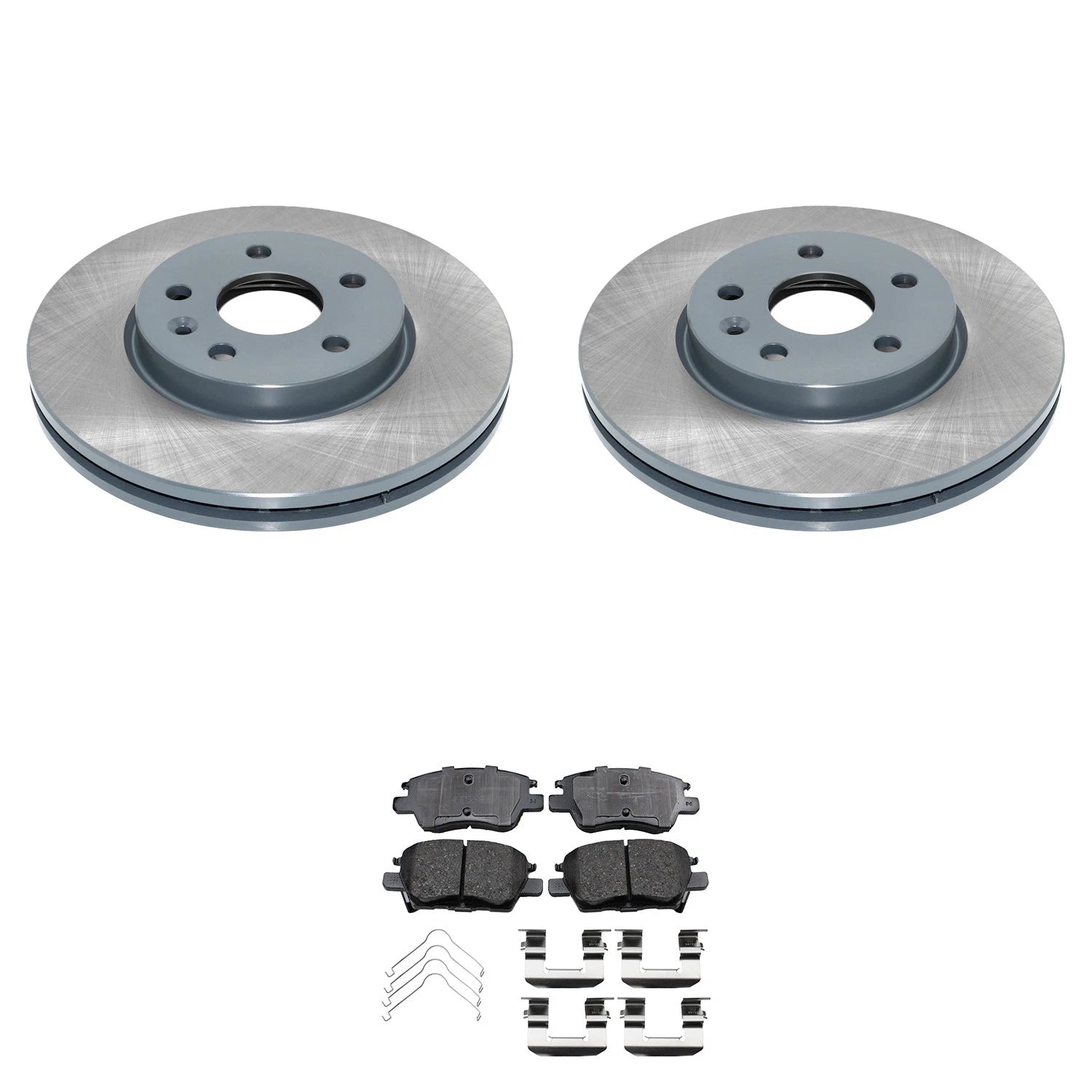 DuraGo Front Rotor & Akebono ProACT Ceramic Brake Pad Kit for Bolt Cruze Volt (2011–2019)