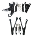 Driver & Passenger Footrests Pegs for Honda CBR1000RR (2008-2016) Black