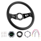 Flat Dish Racing Steering Wheel 12.5"/320mm 6 Hole for Universal Fit (RHD)