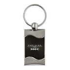 Black Rectangular Wave Keychain - Officially Licensed for Chrysler 300C