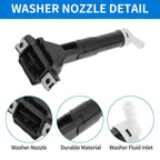 Front Driver Side Headlight Washer Nozzle for Honda CR-V (2012-2018)
