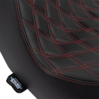 Predator III 2-Up Seat for Harley Davidson (2000–2023) - Black w/ Red
