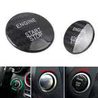 Carbon Fiber Engine Start Stop Button Sticker Cover for Mercedes E-Class