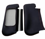 Sunvisors Cover for Ford Mustang (1987–1993) Red Stitch PVC Leather