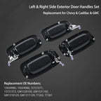 Set of 4 Exterior Door Handles for Chevy Silverado GMC Yukon (1999–2007) 15721571