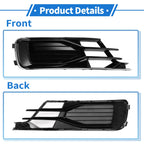 1 Pc Fog Light Grill for Audi A6 (2016–2018) No. 4G0807682AE Black