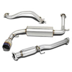 4.5" Burnt SS Tip Muffler Catback Exhaust for Honda CR-X HB (1988–1991)