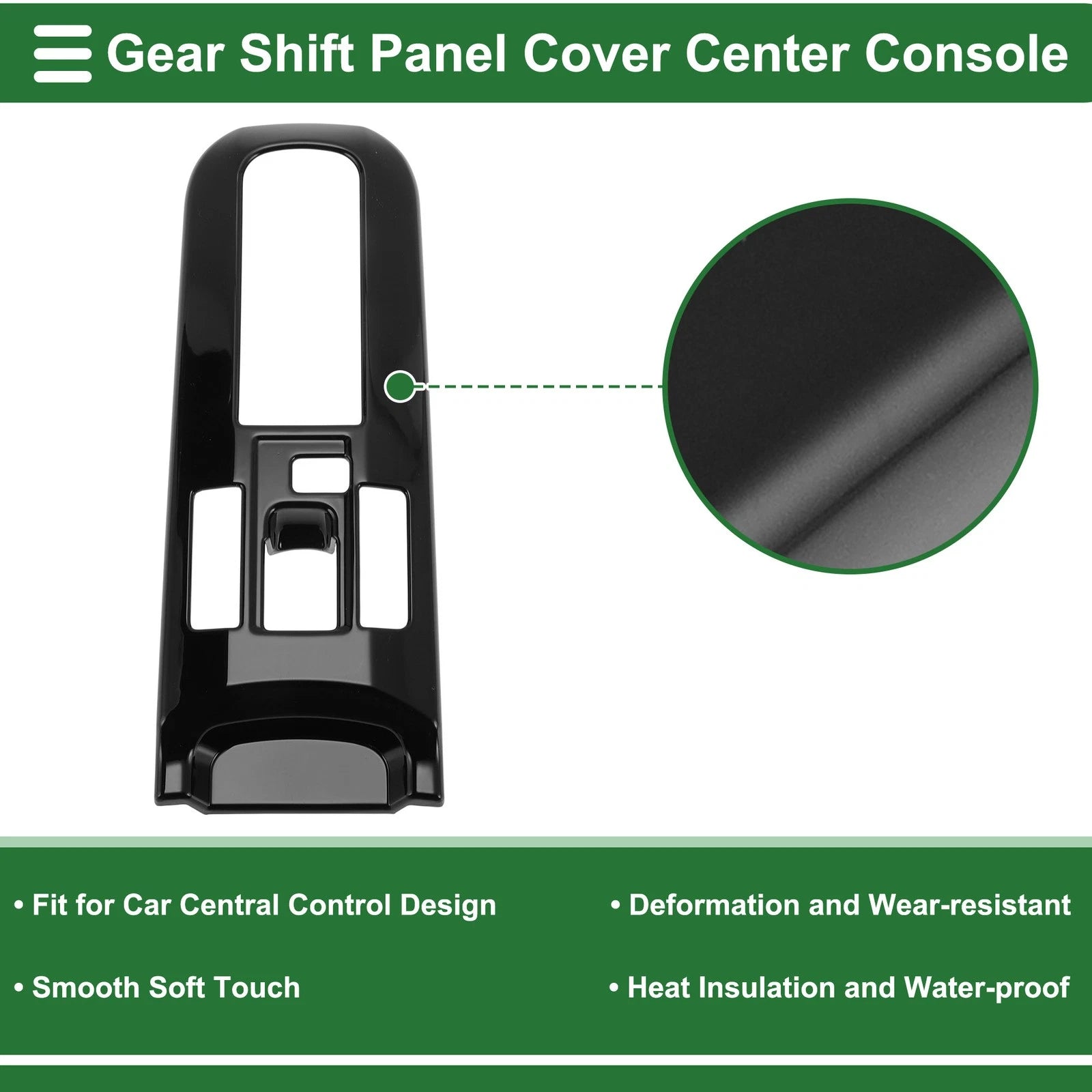 Central Control Gear Shift Panel Trim Cover for Toyota Prius (2016–2023)