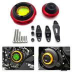 CNC Engine Case Cover Guard Kit for Kawasaki Ninja 400 (2018–2019) Red