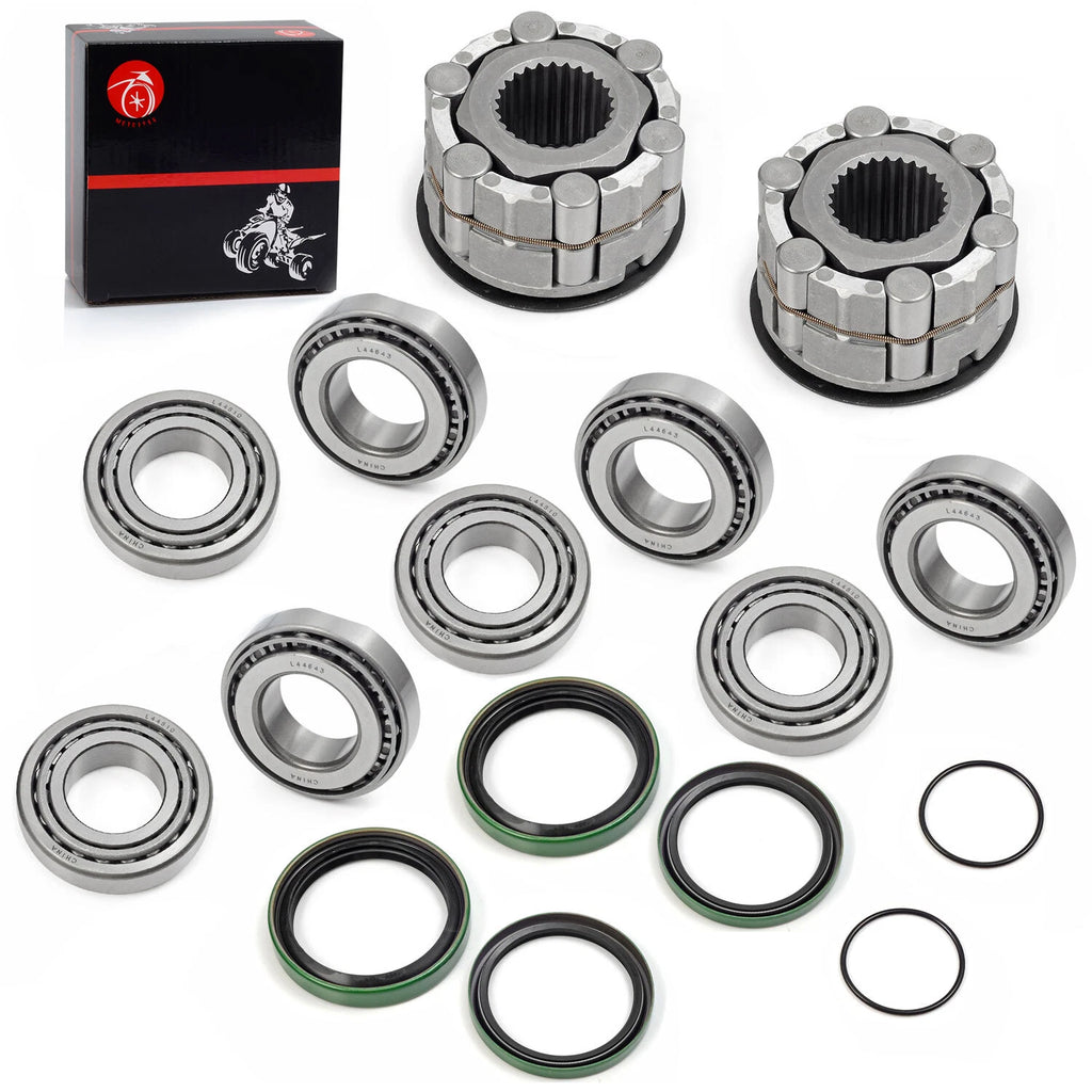 2X Front Wheel Hub Clutch Bearing Seals Kit for Polaris Scrambler 400 500 (1999–2003)