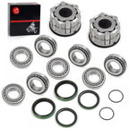 2X Front Wheel Hub Clutch Bearing Seals Kit for Polaris Scrambler 400 500 (1999–2003)