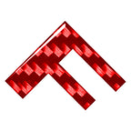 Carbon Red Door Wall Window Badge Emblem Decals for