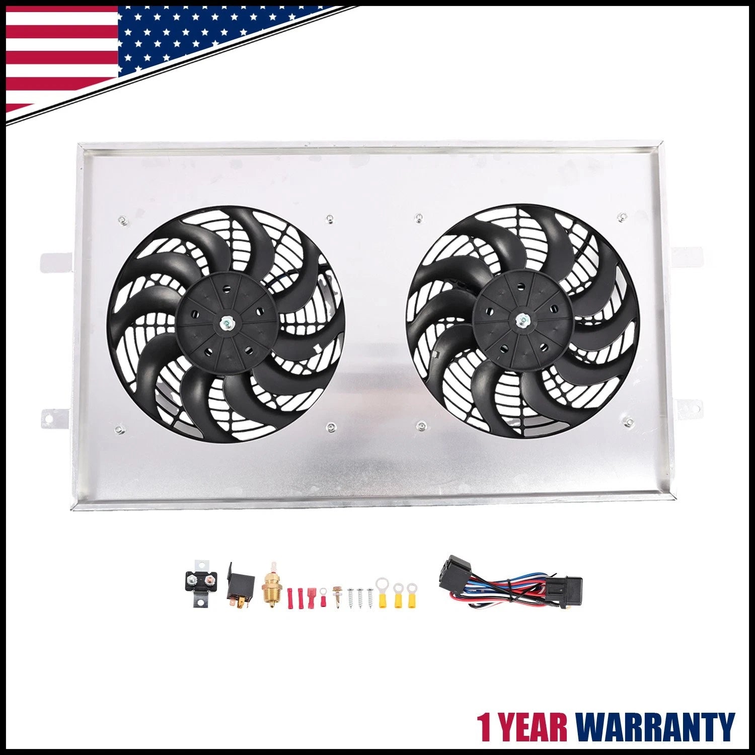 Electric Fan Shroud for Chevy Silverado GMC Sierra 1500 2500 (1999–2013)