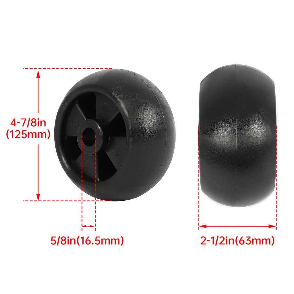 Set of 4 Deck Wheels for John Deere X500 X530 X580 Z426 LX266 A320 #M111489 #AM133602