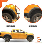 Smooth Matte Black Fender Flare Arch for Ford Ranger Wildtrak (2022-2023)