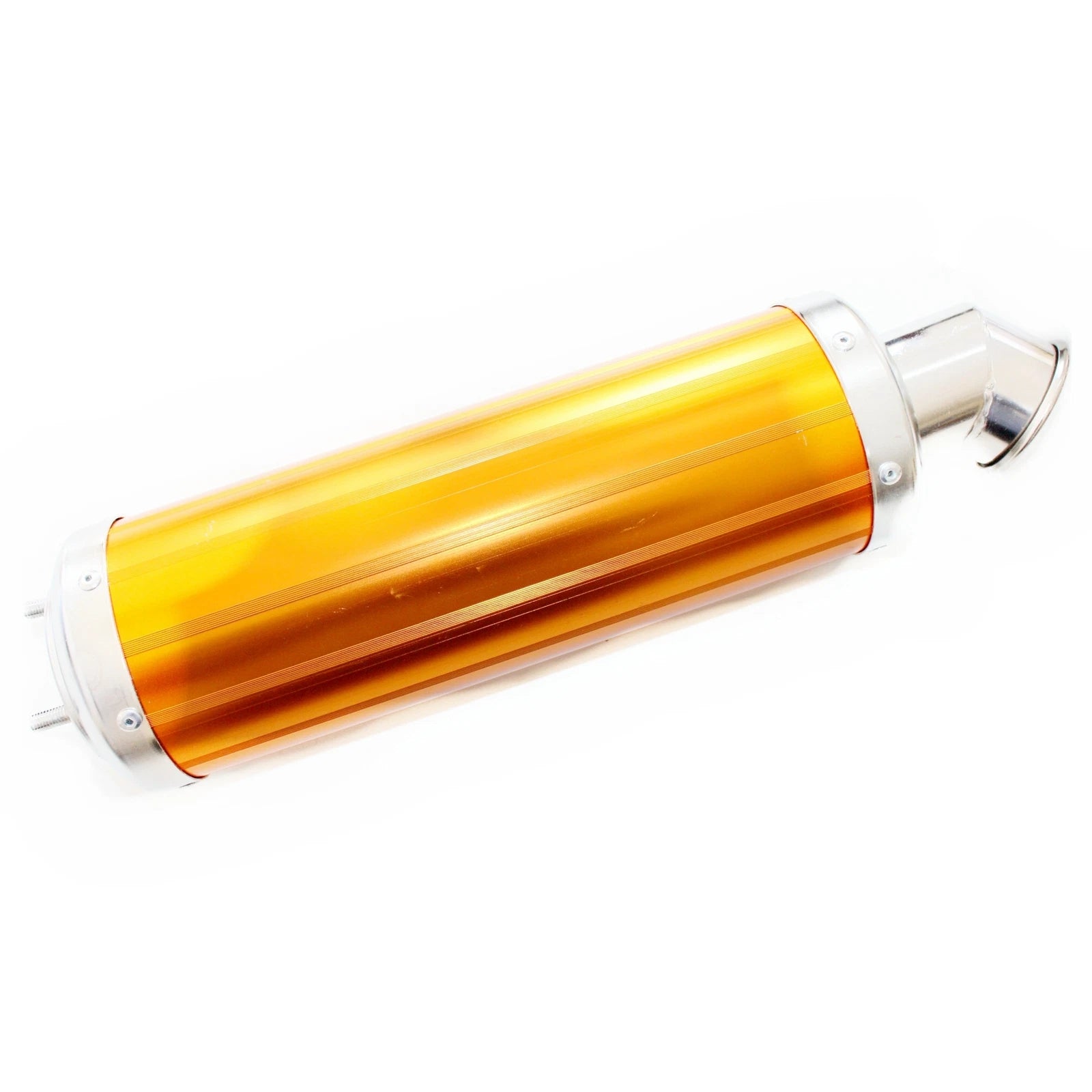 460mm Gold Alloy Exhaust Muffler + Clamp for 150cc 250cc Pit Quad ATV