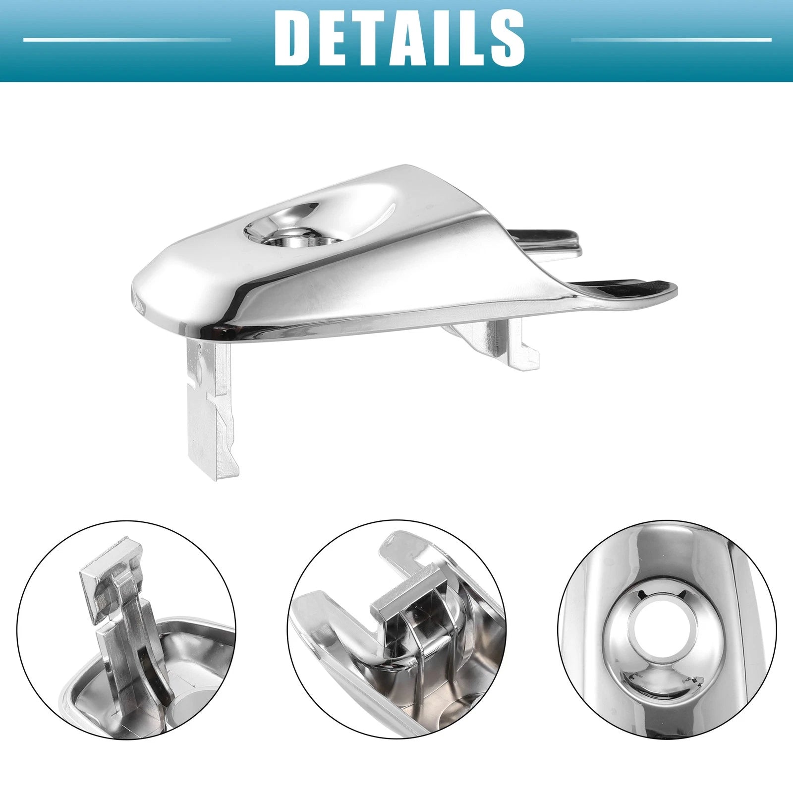 Chrome Door Handle Lock Cover Cap for Ford Edge (2011–2014)