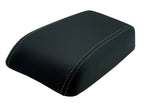 Leather Console Lid Armrest Cover for Ford Fusion (2006–2009) Gray Stitch