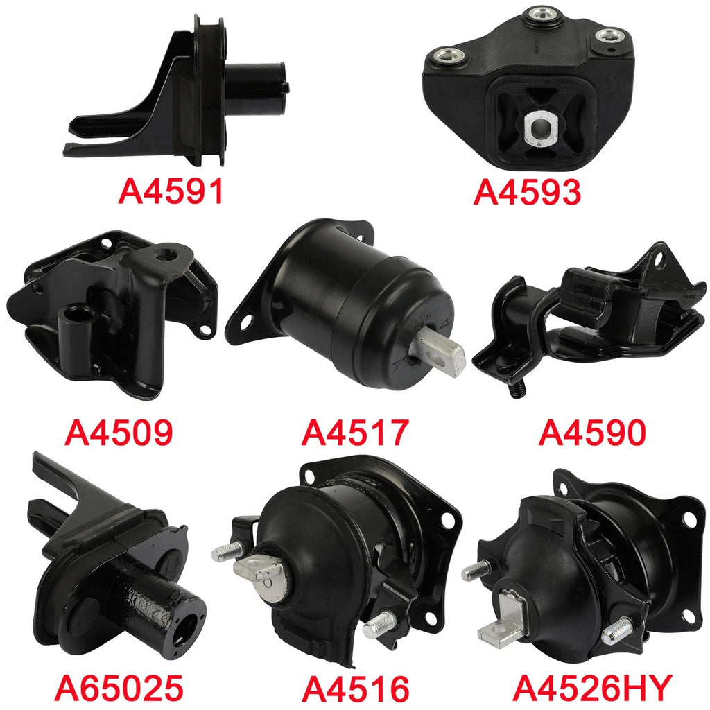 8pcs Engine Motor Mount for Acura TSX 2.4L (2004–2008)