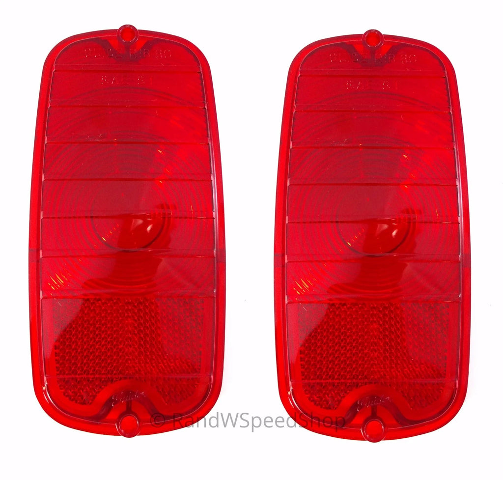 Tail Light Lenses Pair Replacement for 1960–1966 Chevy GMC Fleetside Pickup