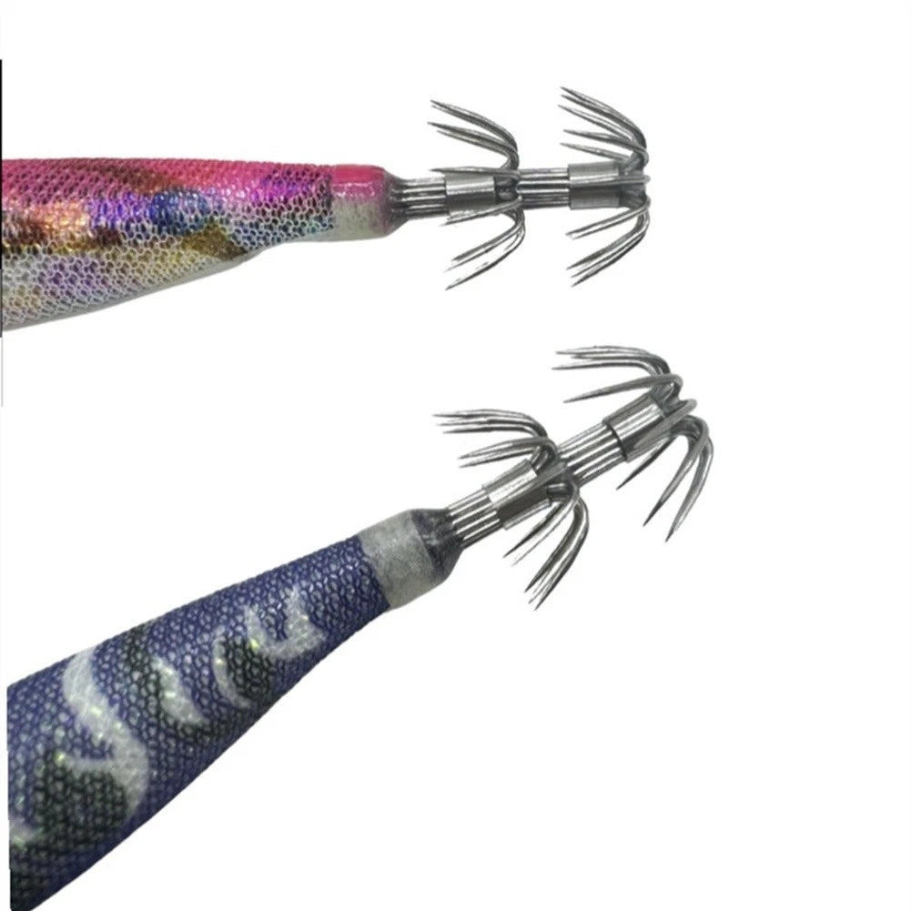 Glow in Dark Squid Lure with BKK Stainless Hook for Universal Use (12cm)