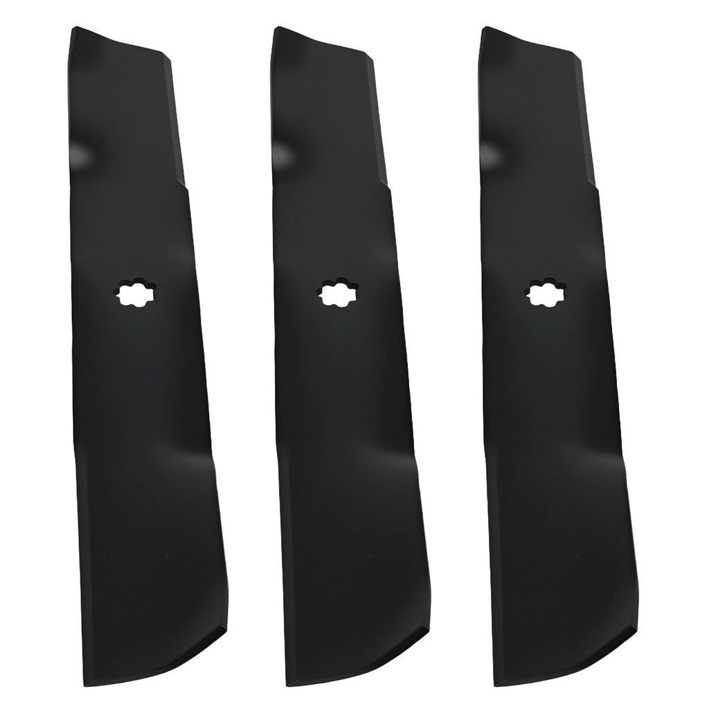 Set of 3 Mower Blades for John Deere GY20684, Craftsman 11491