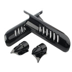 Fork Lower Leg Deflectors Shield Covers Black for Harley Touring FLHT (2000-2013)