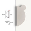 Set of 4 Bear Handle Cabinet Pulls Aluminum Alloy Modern Minimalist Design