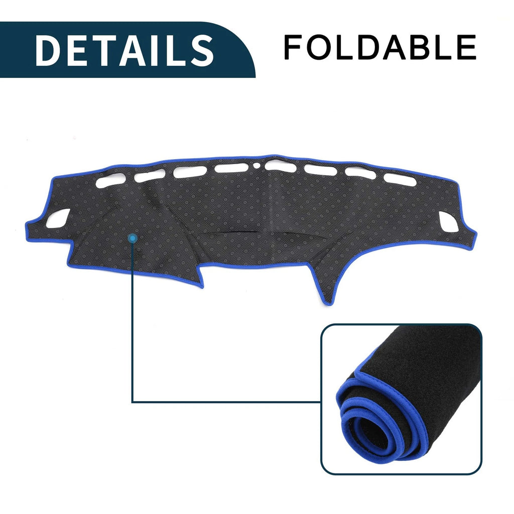 Dashboard Cover Mat for Subaru Forester SH (2007–2012) Black Blue