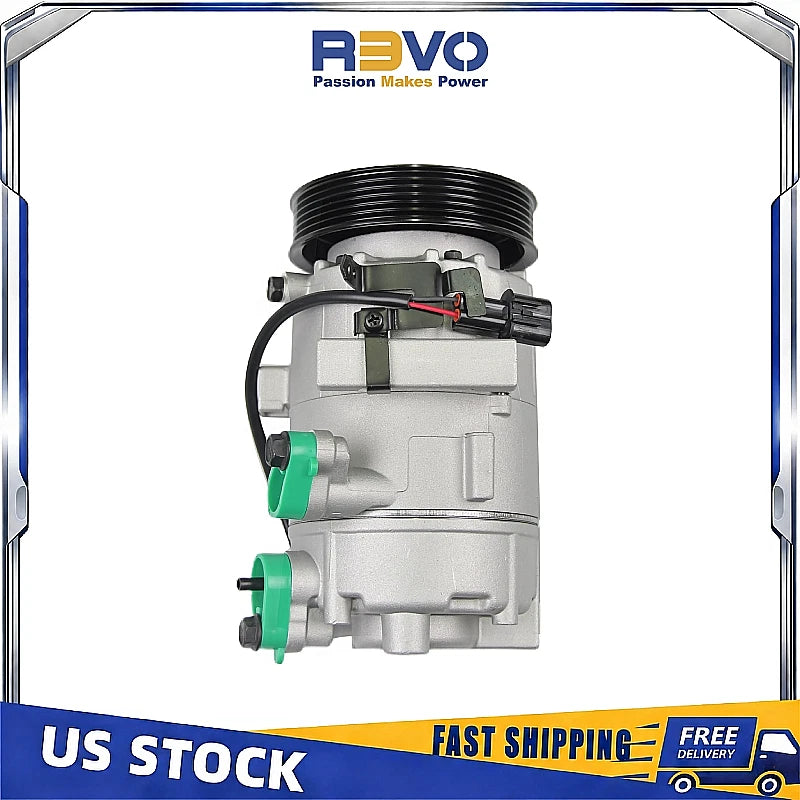 AC Compressor w/ Clutch for Hyundai Elantra, Kia Forte, Soul (2014–2019)
