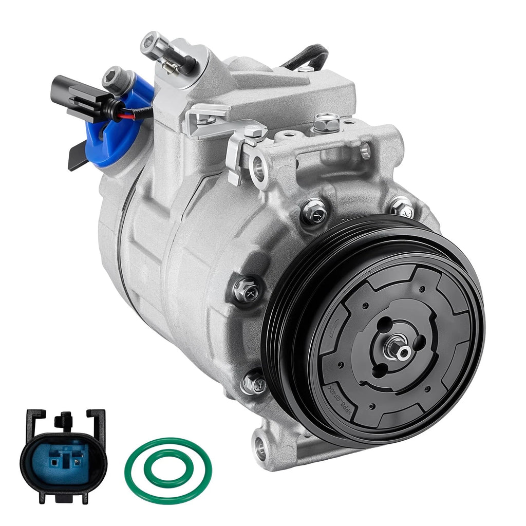 AC Compressor with 4-Groove Pulley for BMW 740i 740iL 750iL (2001)