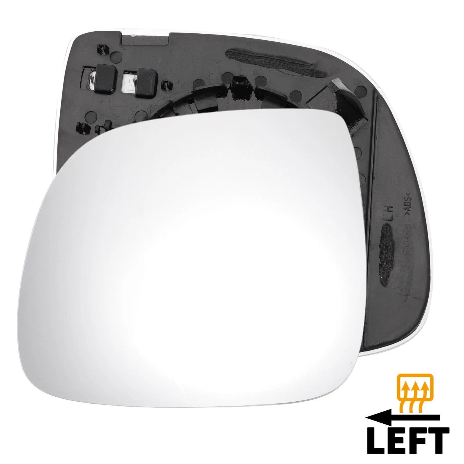 Left Side Heated White Mirror Glass for Volkswagen Touareg (2007–2010)