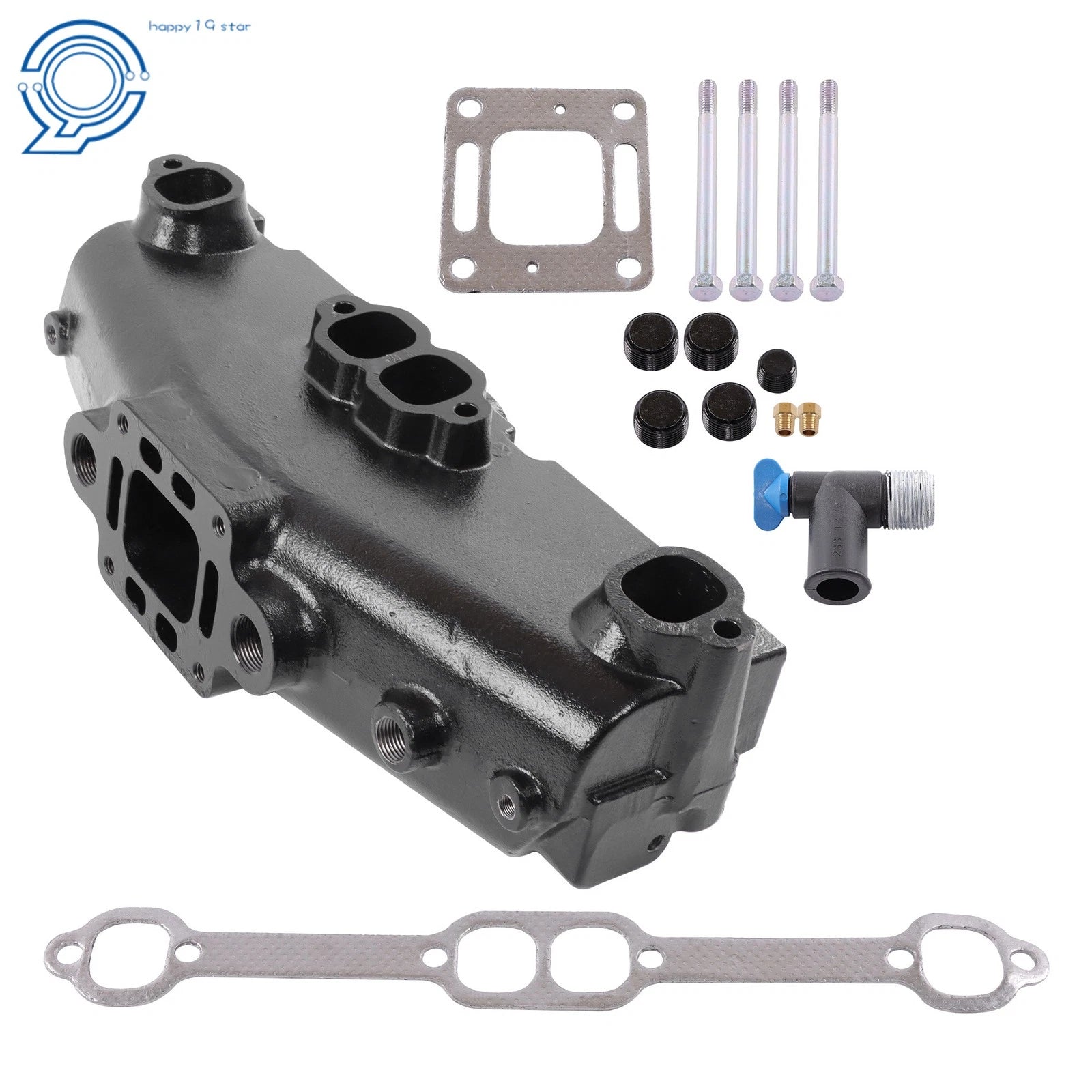 Exhaust Manifold 18-1953-2 for Mercruiser 5.0 305 5.7 350 V8 (1983–2002)