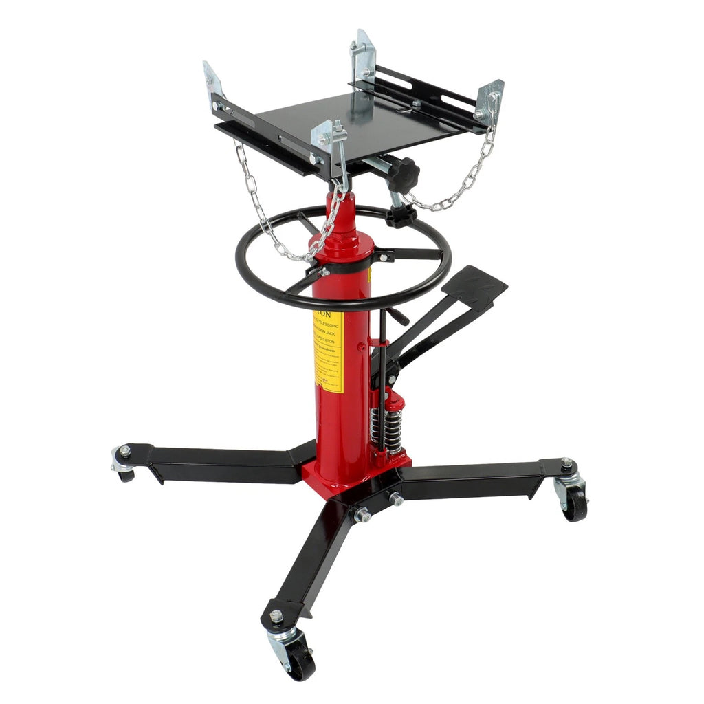 2 Stage Hydraulic Transmission Jack for Universal Use (360° Swivel Wheel)