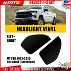 2X Smoke Vinyl Tint Overlay Decals for Chevy Silverado Side Marker Lights (2022–2023)
