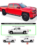 5in Wheel to Wheel Running Boards for Silverado Sierra Crew Cab (2007-2018)