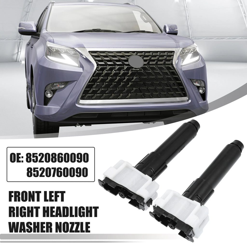 2X Headlight Washer Nozzle for Lexus GX460 (2014–2017)