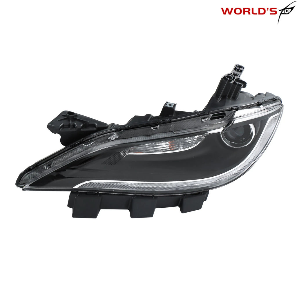 Headlight for Chrysler 200 (2015–2017) Halogen with LED DRL Chrome Trim