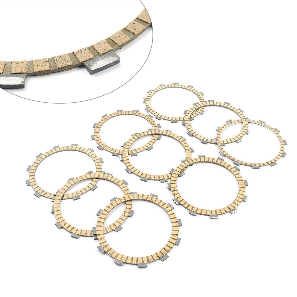 Set of 9 Carbon Fiber Clutch Friction Plates for Yamaha R1 YZF-R1 (2004–2008)