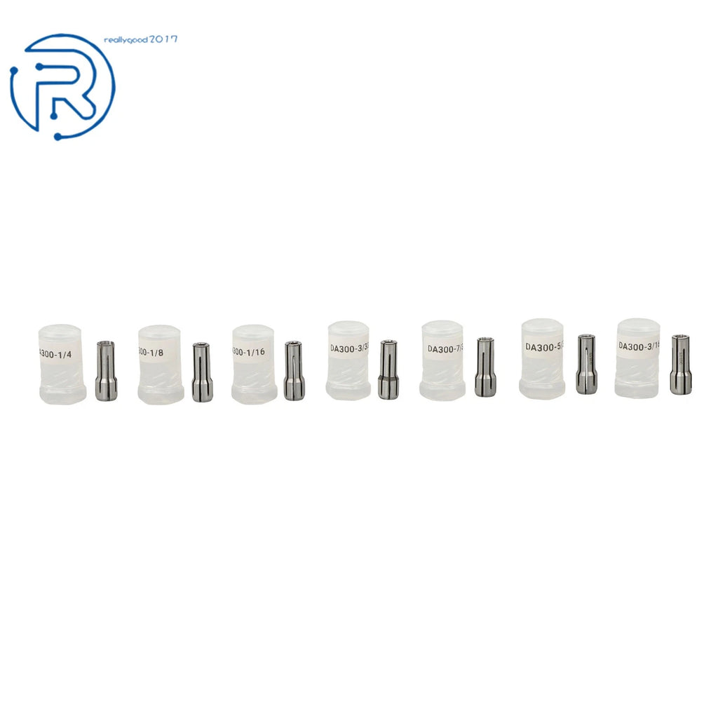 7 Piece Collet Set for CNC Chuck (1/16" - 1/4")