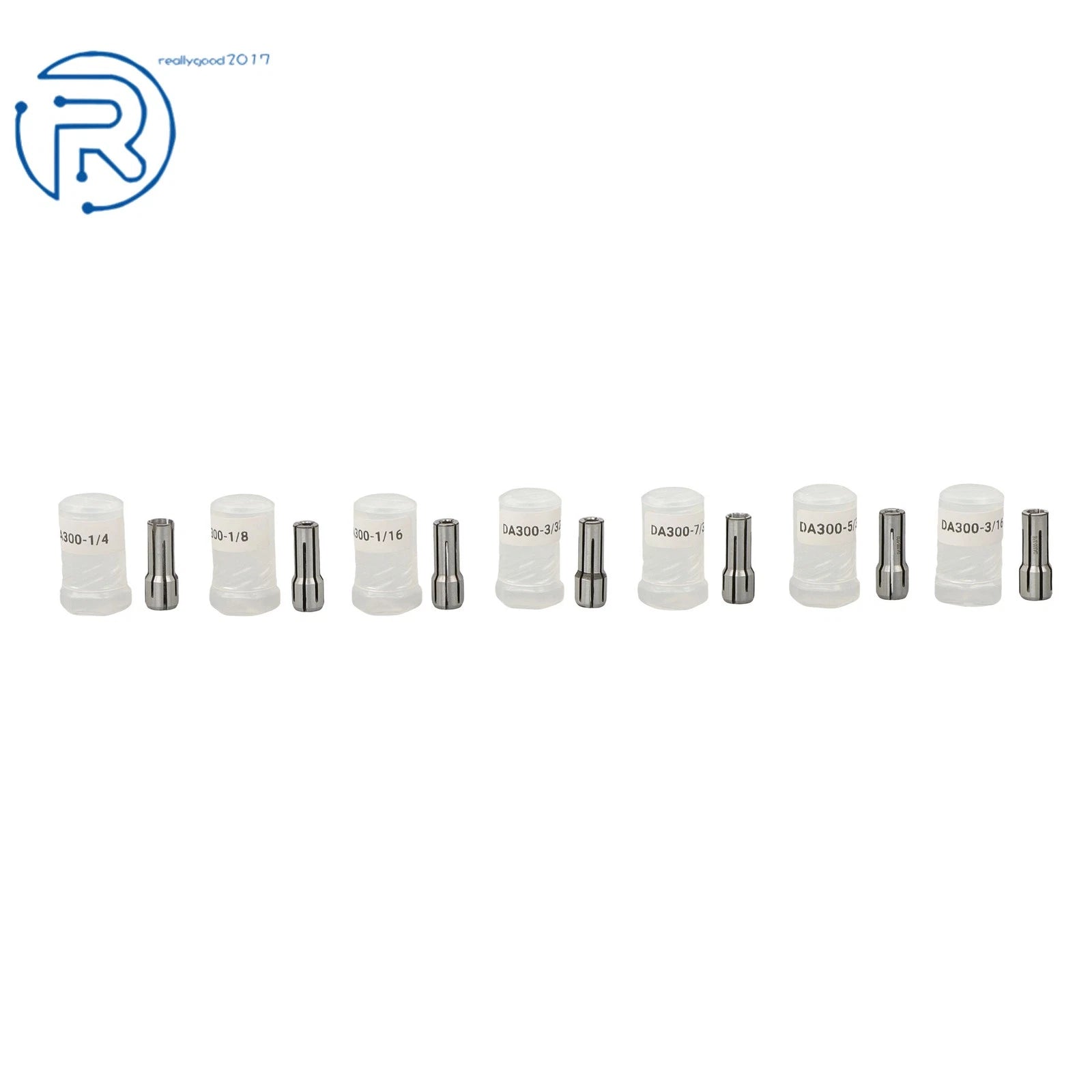 7 Piece Collet Set for CNC Chuck (1/16" - 1/4")
