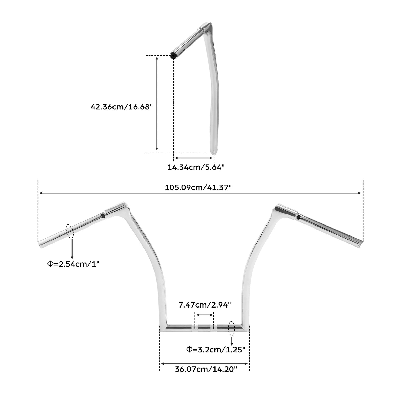 17" Fused Bar Handlebar for Harley Road Glide FLTR (2015–2024)
