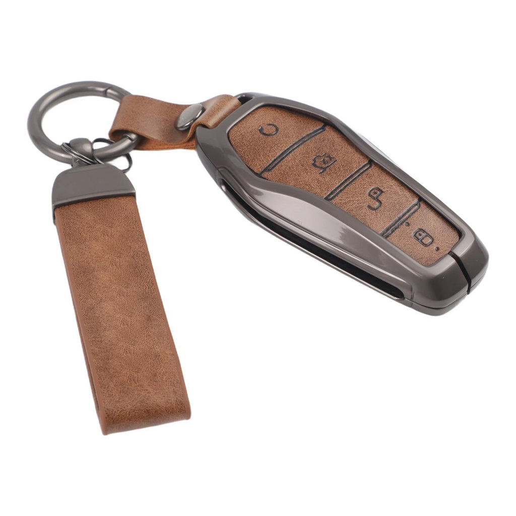 Zinc Alloy Leather Key Cover for BYD Tang (2018–2023)