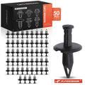 50Pcs Black Nylon Fender Bumper Retainer Clips for Chevrolet