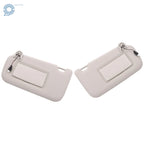 Set of 2 Sun Visors for Nissan Sentra (2013–2019) W/ Vanity Mirror Gray