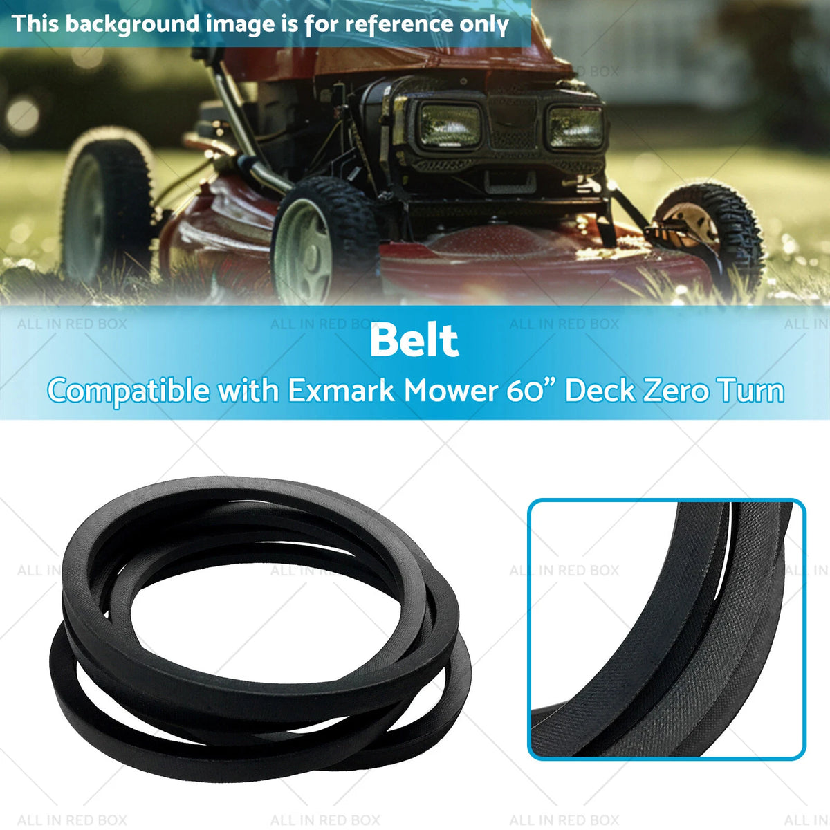 Deck Belt for Toro Z-Master G3 60" (2015–2023) 126-6627, 114-8154
