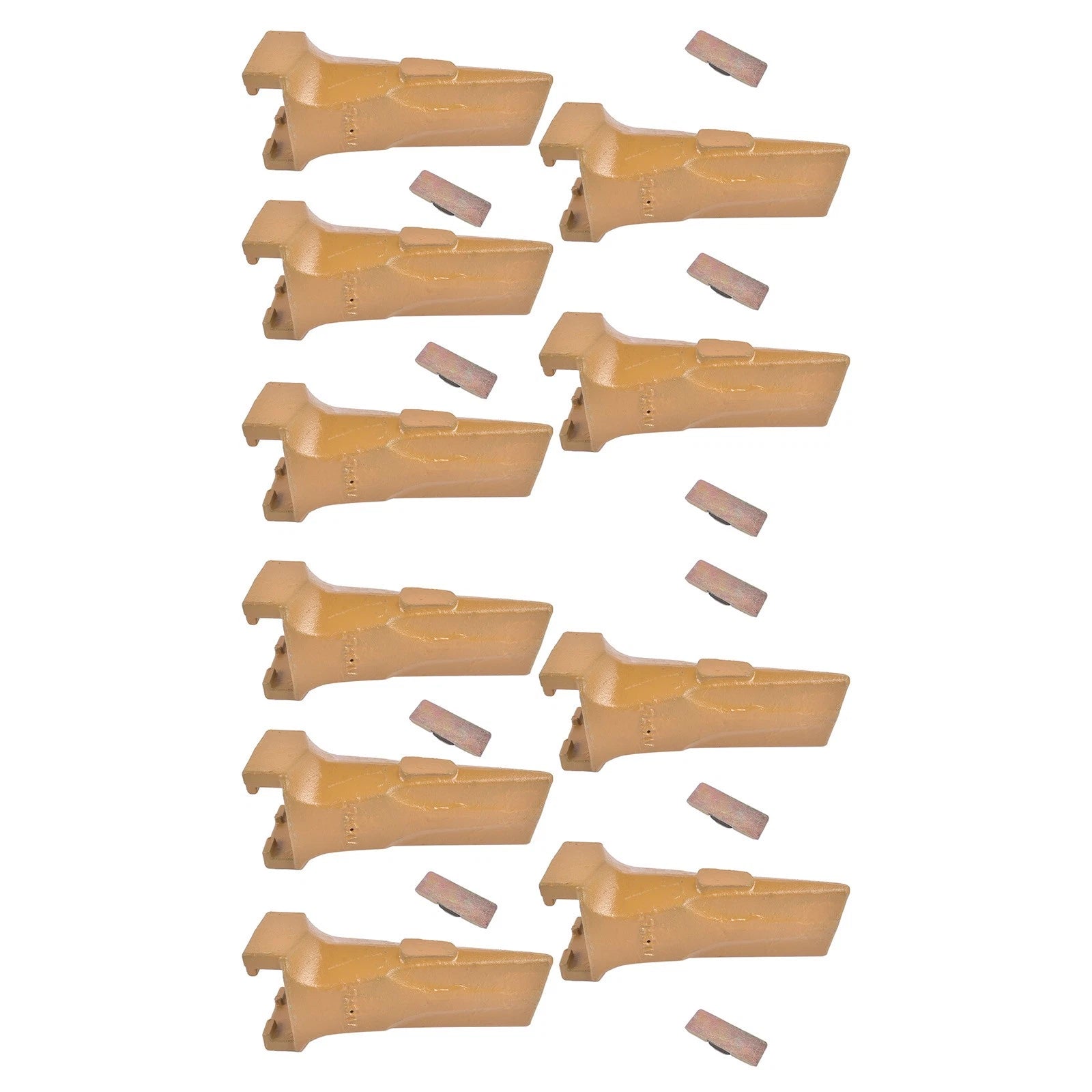 Set of 10 Bucket Teeth for Backhoe Loader (Compatible with V17SYL)