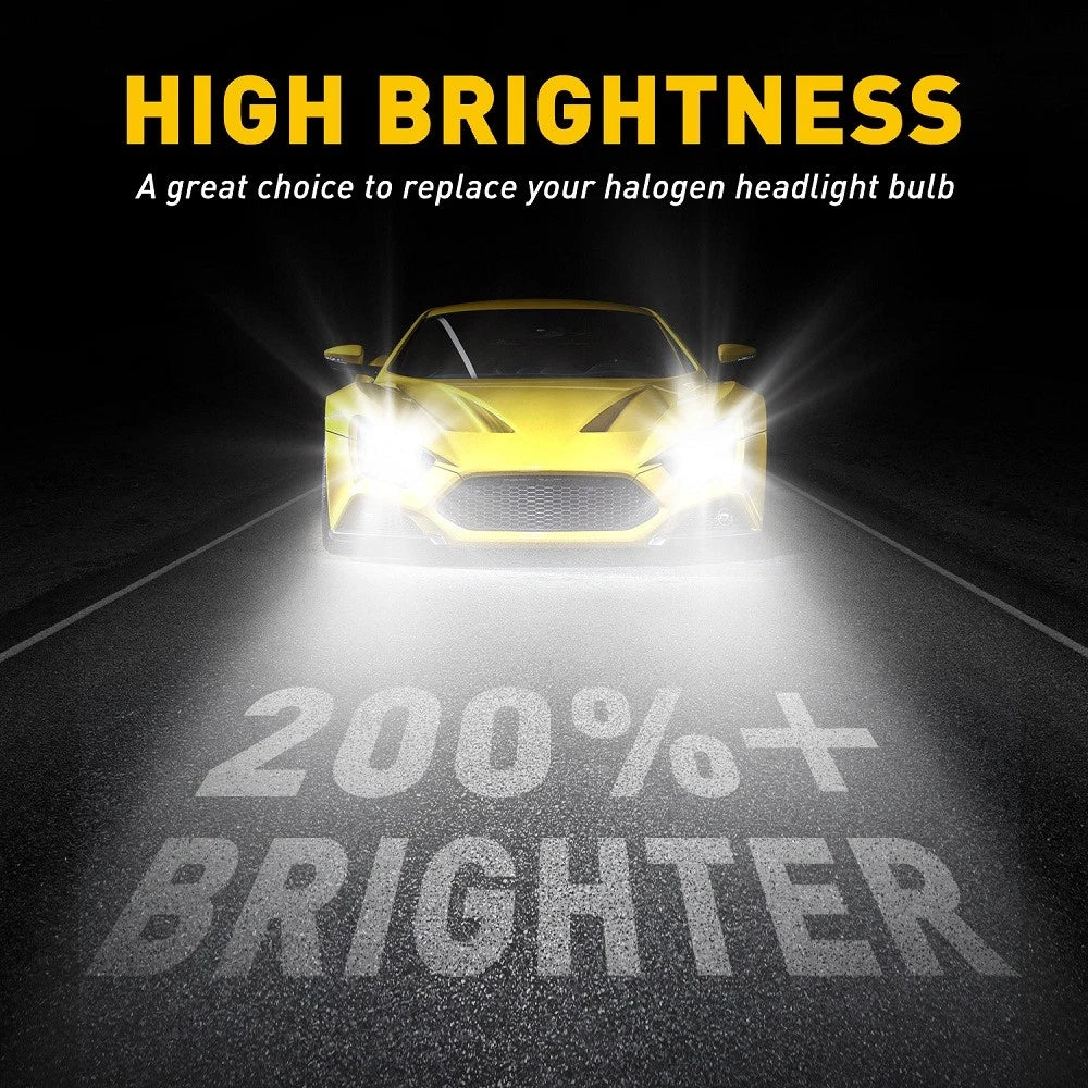 2X H4 LED Headlight Bulbs for Make Model (YYYY–YYYY)