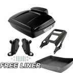 Chopped Trunk Backrest Mount Rack Docking Kit for Harley Street Glide (2009–2013)